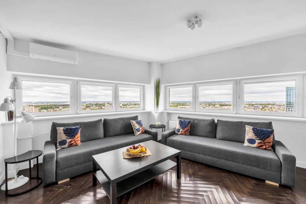 23Rd Floor 3Br Apt With Views Of Warszawa Eksteriør bilde